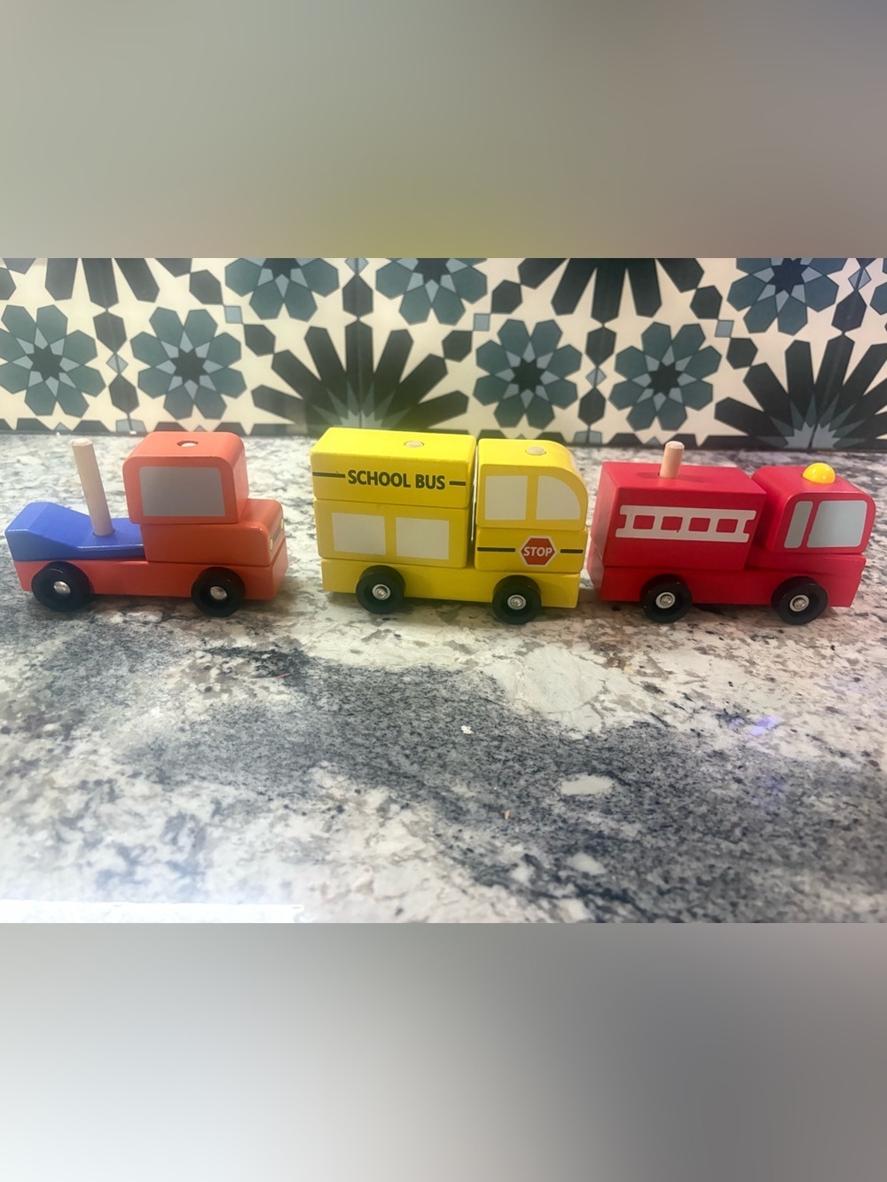 Wood Vehicle block sets